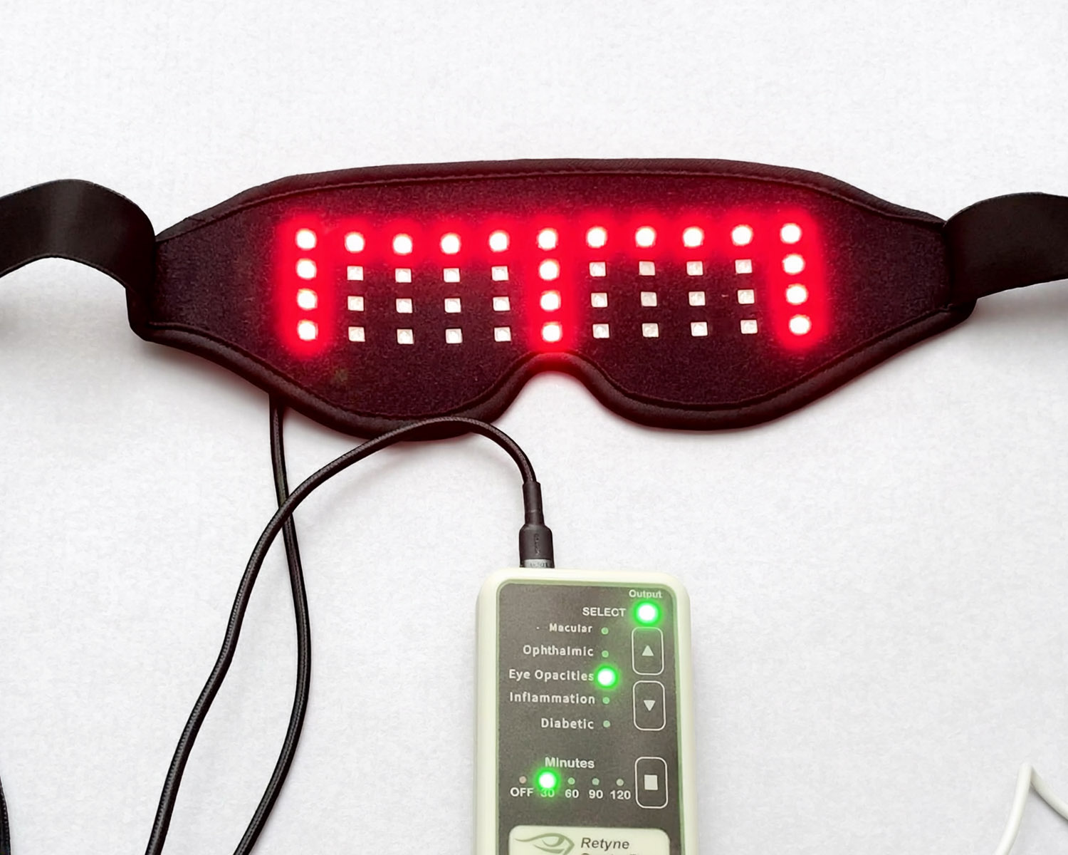 Retyne infrared eye mask and controller